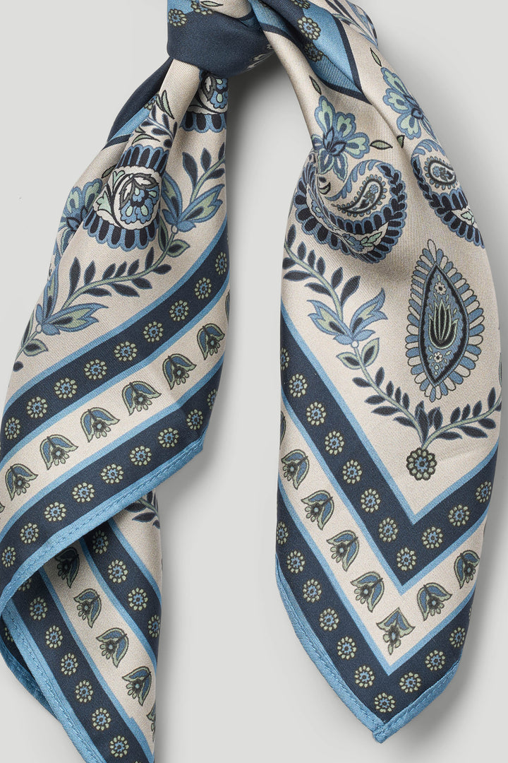 PBO PBOScarf silketørklæde, large ACCESSORIES 894 Black/Blue