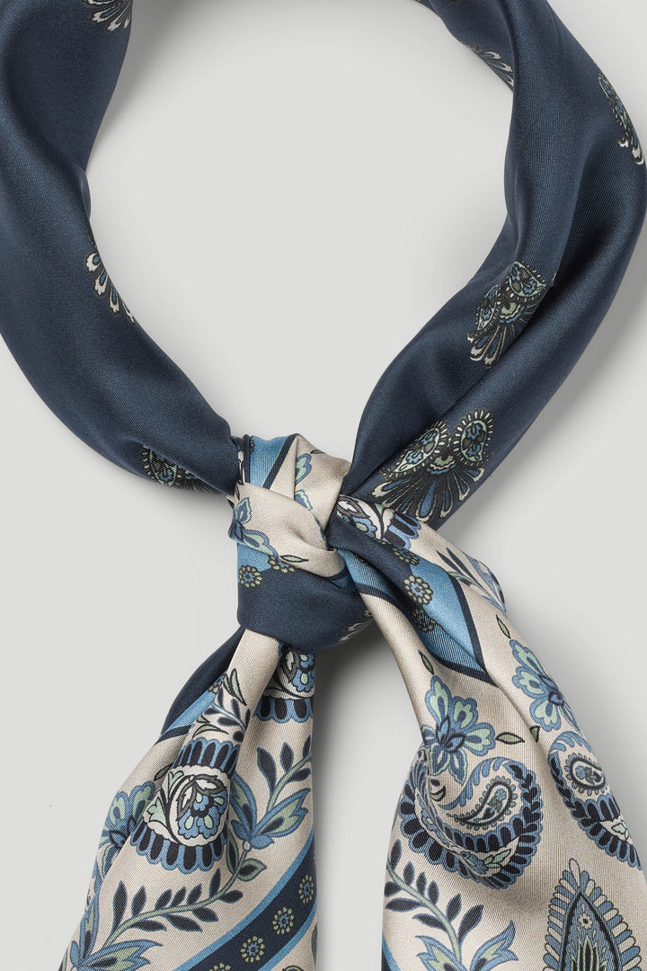 PBO PBOScarf silketørklæde, large ACCESSORIES 894 Black/Blue