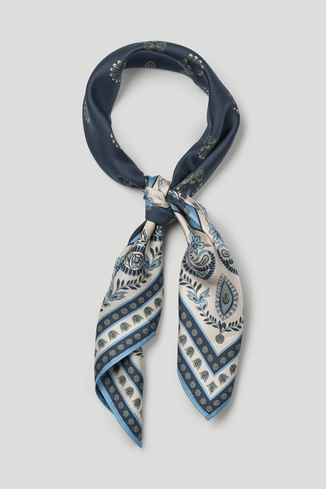 PBO PBOScarf silketørklæde, large ACCESSORIES 894 Black/Blue