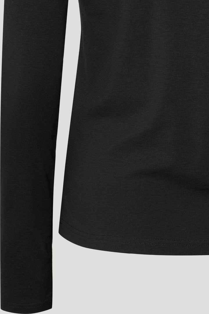 PBO PBOSeta jerseybluse med rullekrave BLOUSE Sort