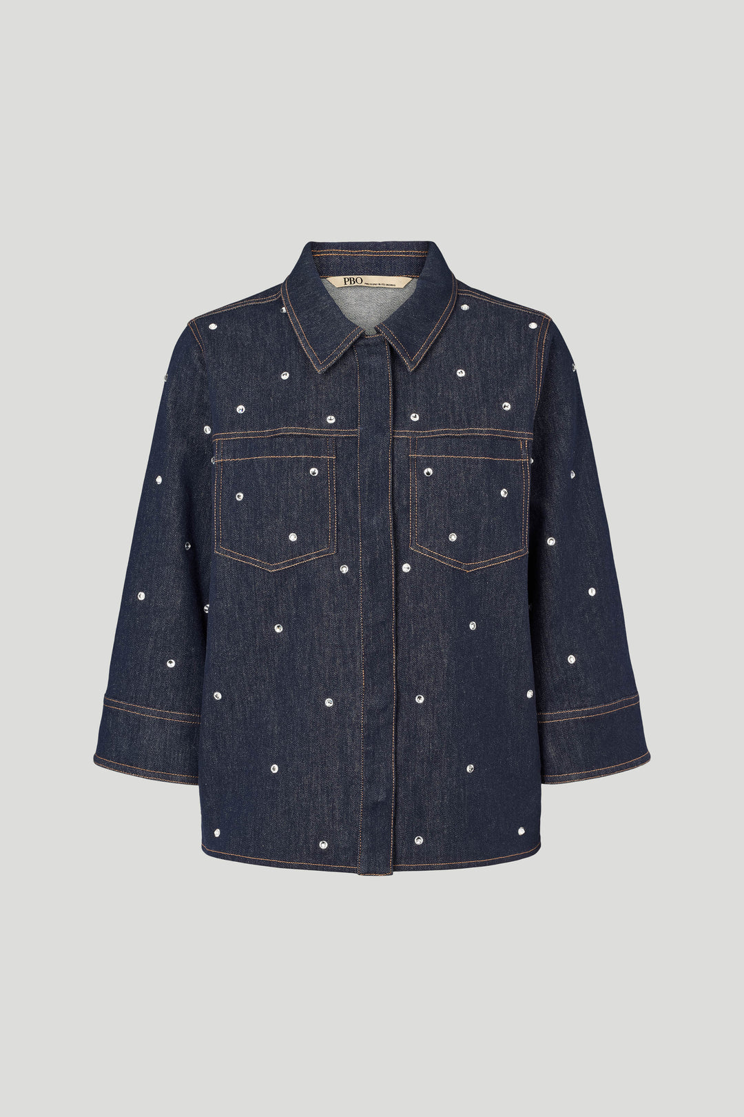 PBO PBOShine denimskjorte SHIRTS 253 Dark denim