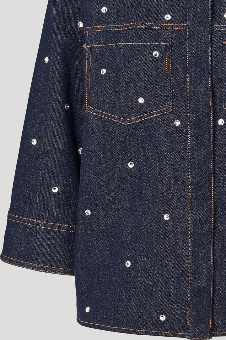 PBO PBOShine denimskjorte SHIRTS 253 Dark denim