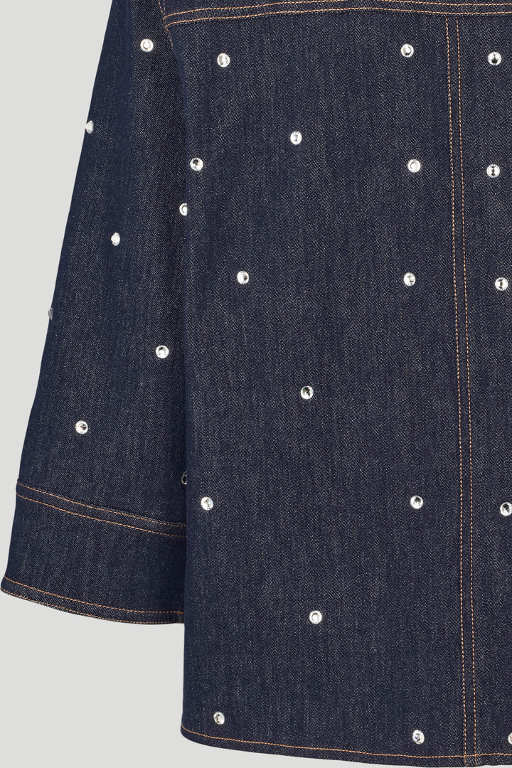 PBO PBOShine denimskjorte SHIRTS 253 Dark denim