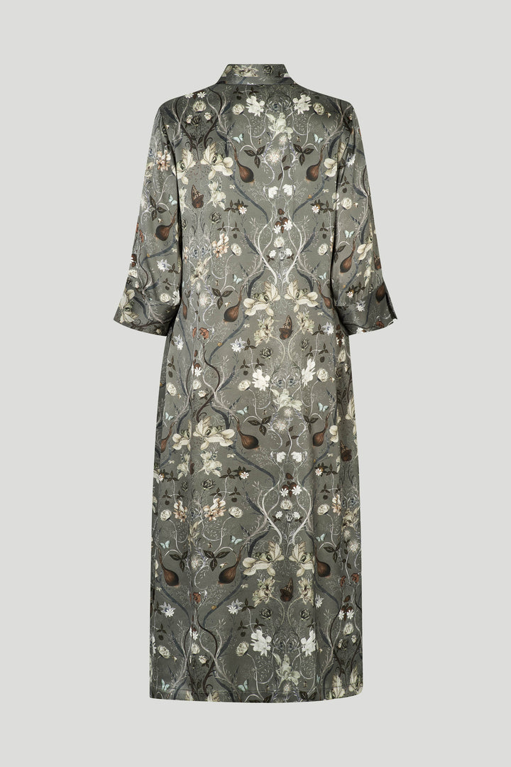 PBO PBOSimbia silkekjole DRESSES 539 Castor green