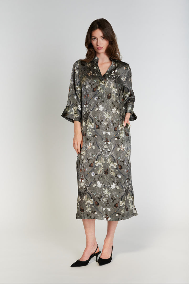 PBO PBOSimbia silkekjole DRESSES 539 Castor green