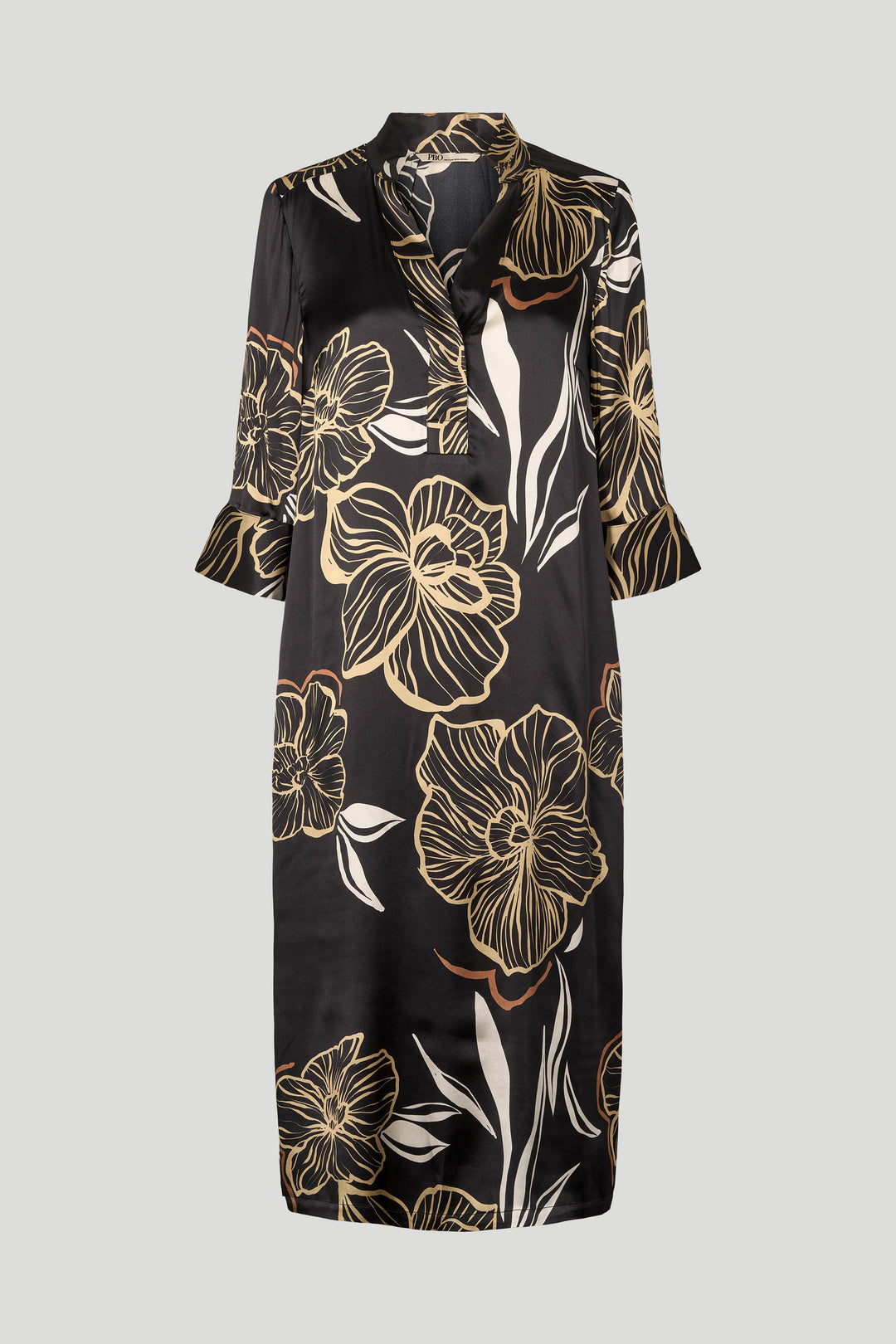 PBO PBOSimbia silkekjole DRESSES 845 Black print