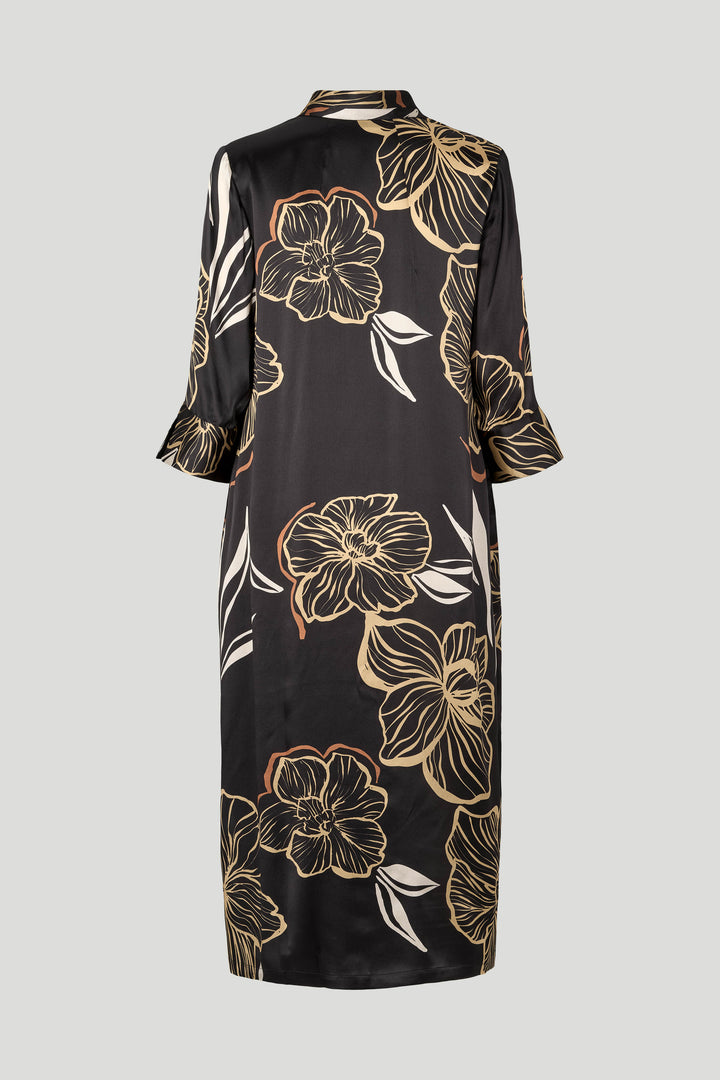 PBO PBOSimbia silkekjole DRESSES 845 Black print