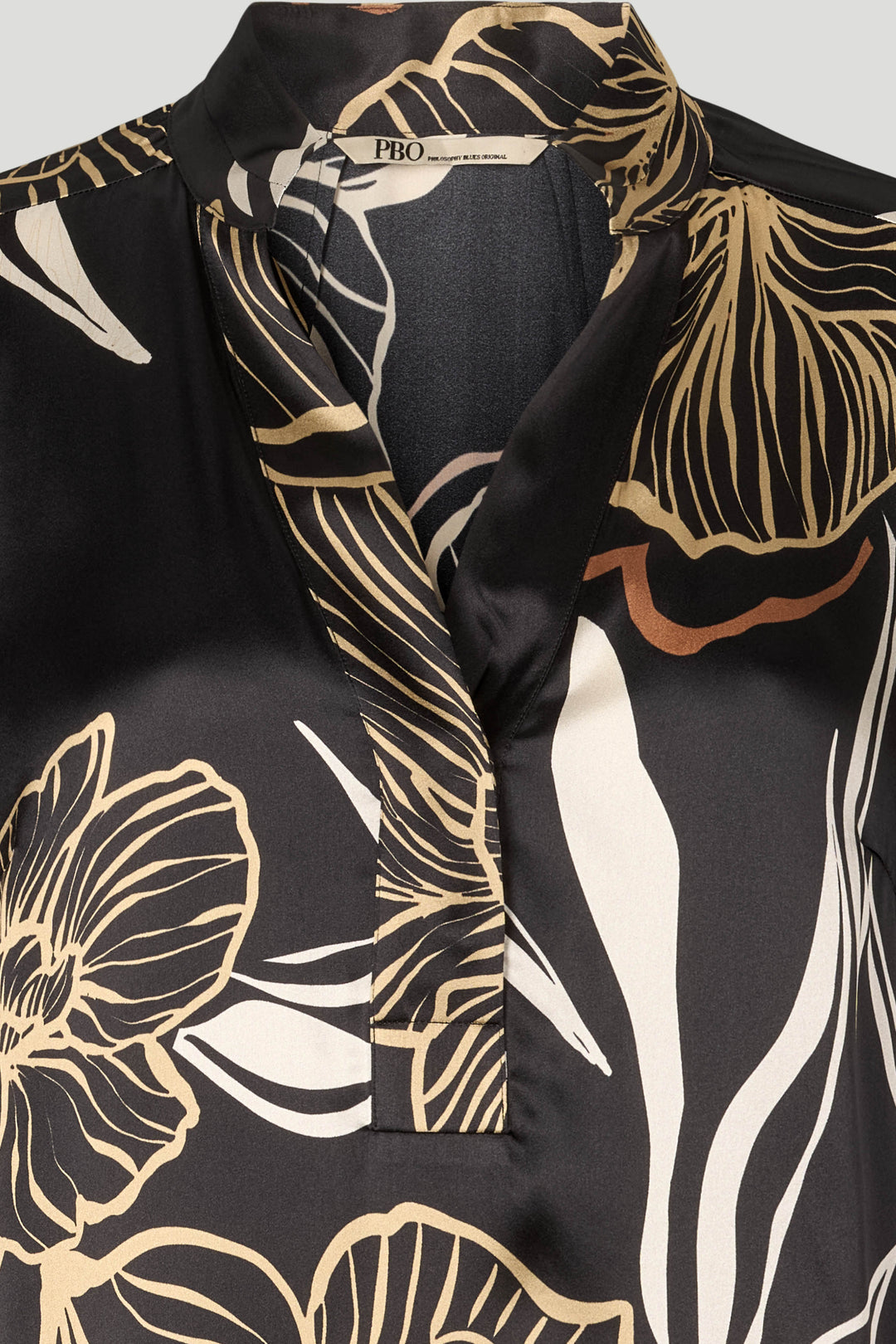 PBO PBOSimbia silkekjole DRESSES 845 Black print
