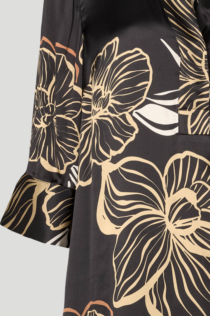PBO PBOSimbia silkekjole DRESSES 845 Black print