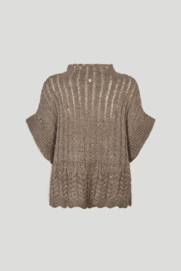PBO PBOSino strikvest KNITWEAR 190 Beige melange