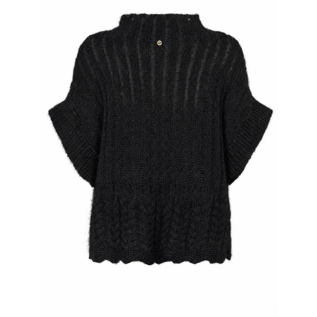 PBO PBOSino strikvest KNITWEAR Sort