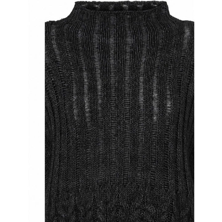 PBO PBOSino strikvest KNITWEAR Sort