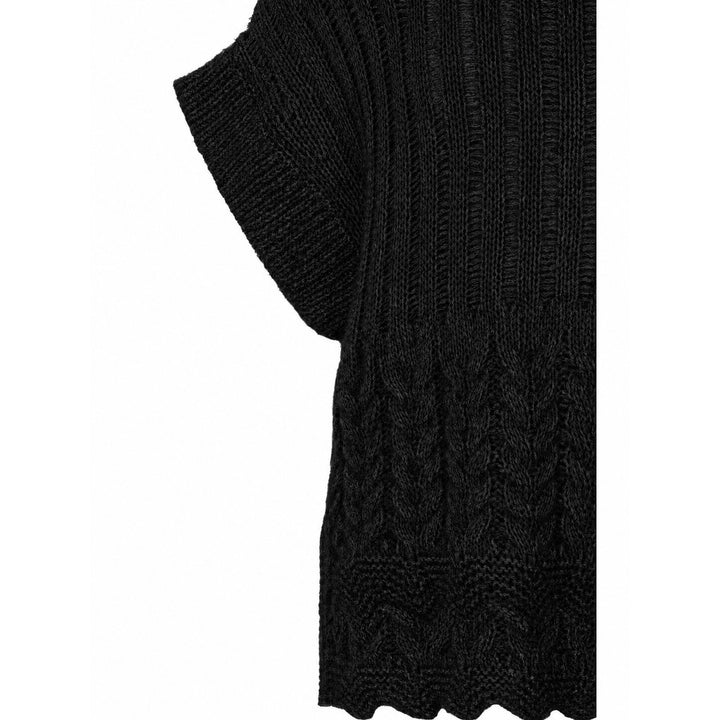 PBO PBOSino strikvest KNITWEAR Sort