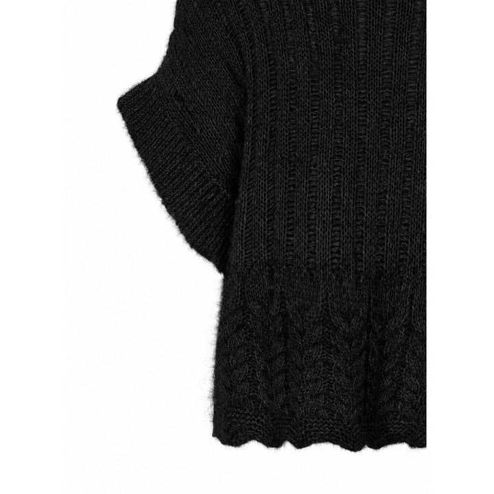 PBO PBOSino strikvest KNITWEAR Sort