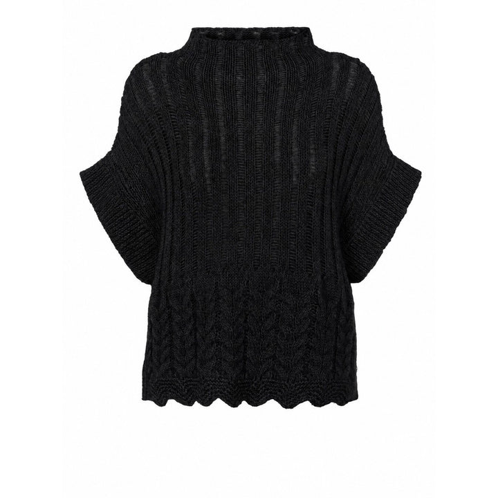 PBO PBOSino strikvest KNITWEAR Sort