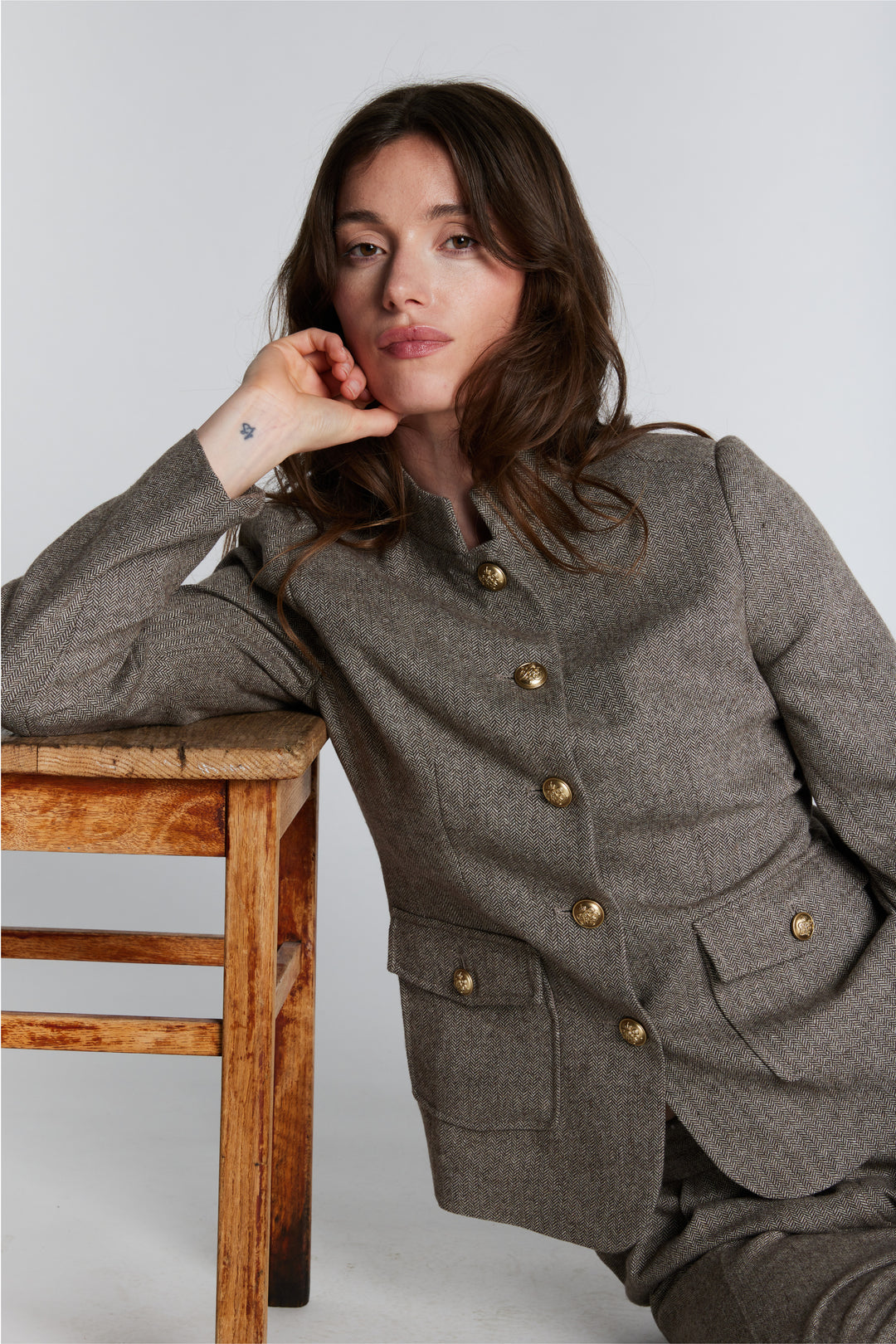 PBO PBOSoftie blazer BLAZERJACKETS 168 Soft brown