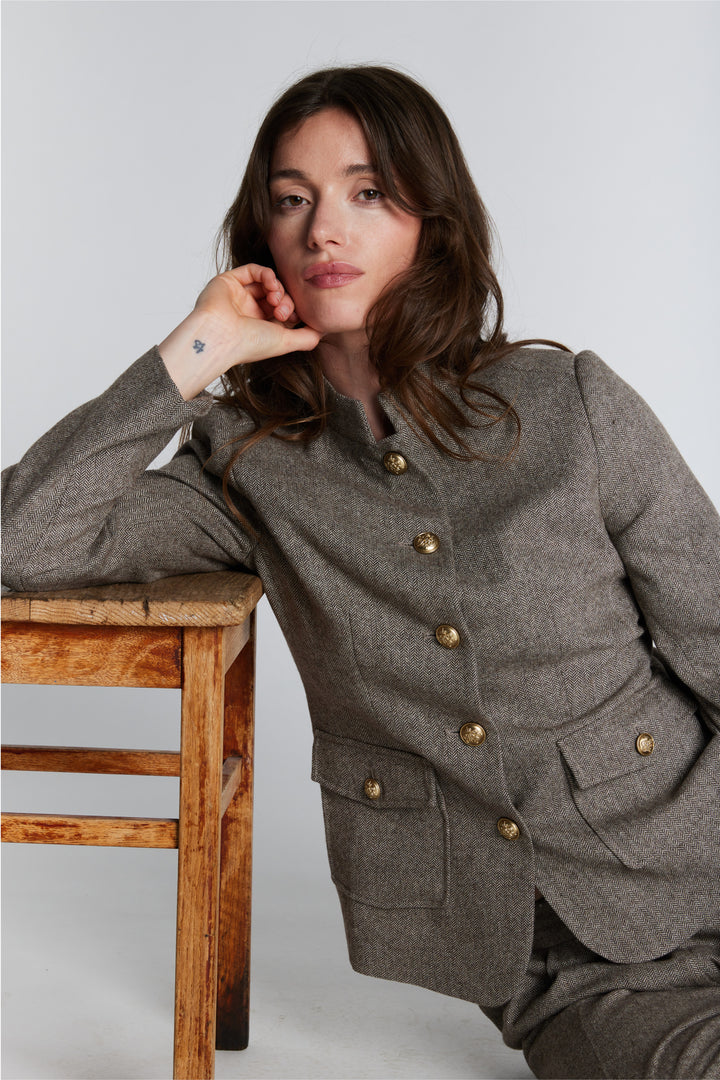PBO PBOSoftie blazer BLAZERJACKETS 168 Soft brown