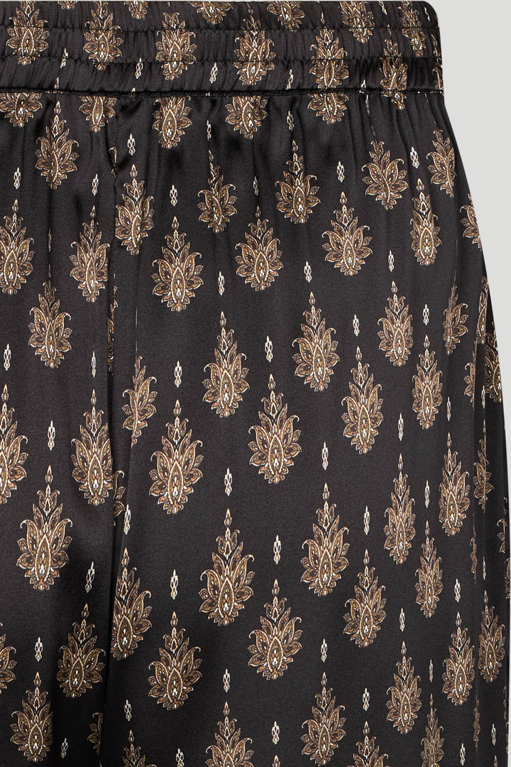 PBO PBOSono silkebukser TROUSERS 992 Black mix
