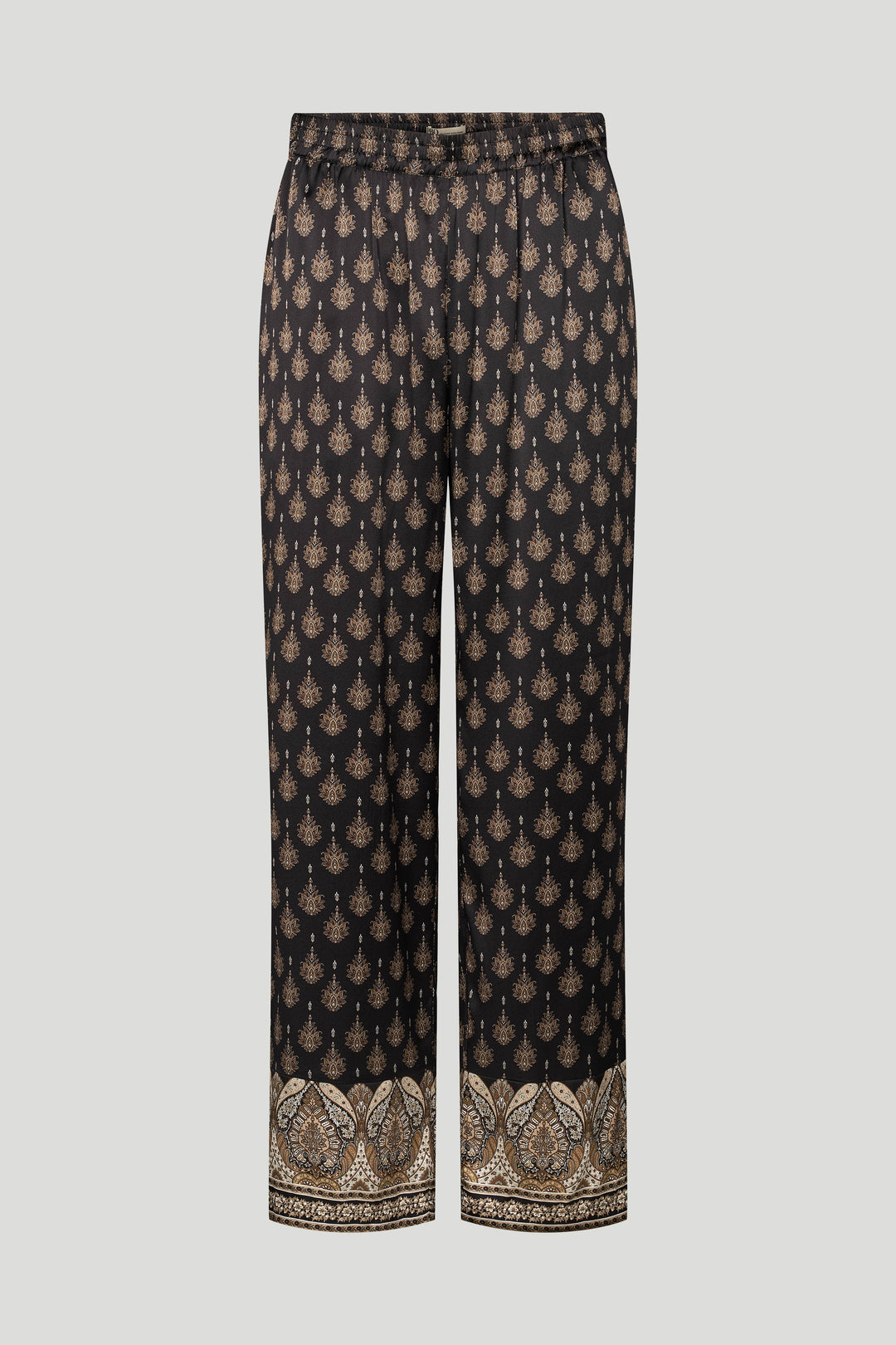 PBO PBOSono silkebukser TROUSERS 992 Black mix