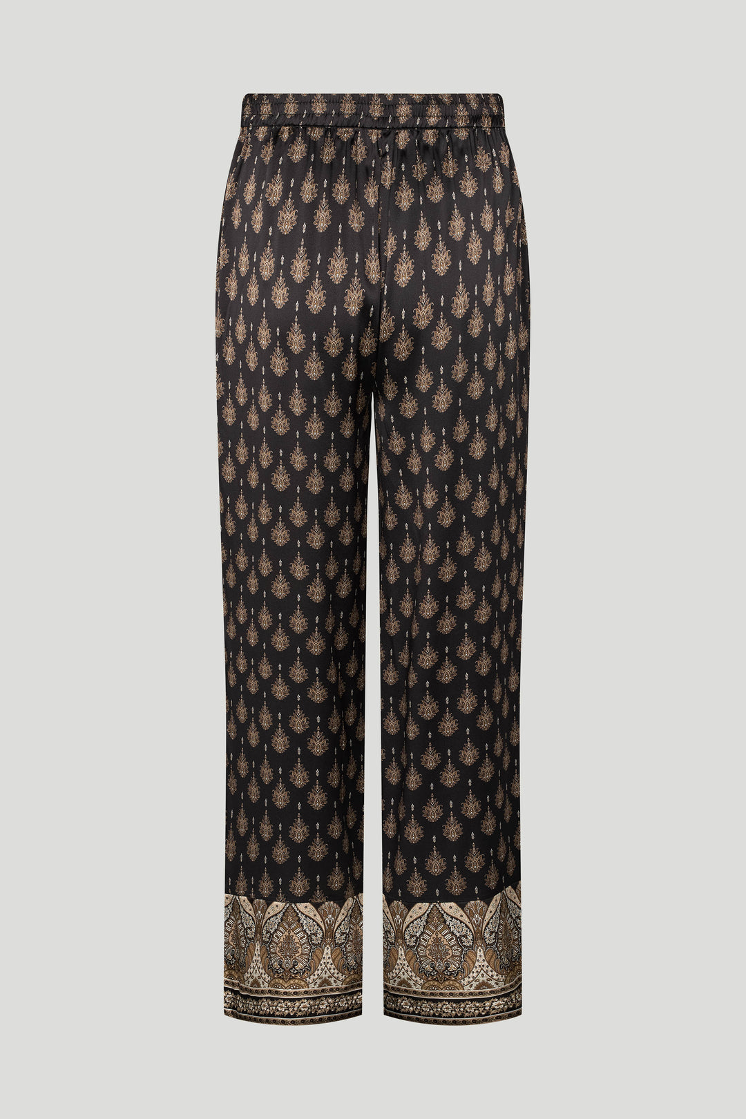 PBO PBOSono silkebukser TROUSERS 992 Black mix