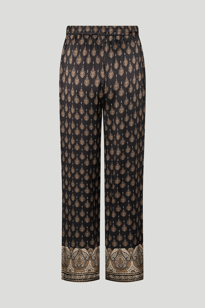 PBO PBOSono silkebukser TROUSERS 992 Black mix