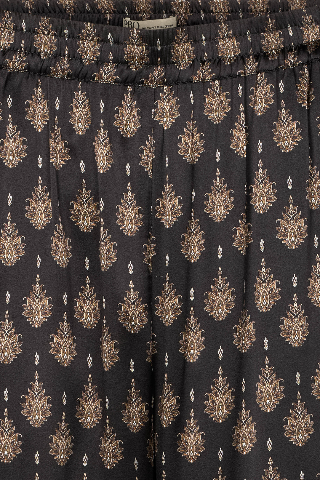 PBO PBOSono silkebukser TROUSERS 992 Black mix
