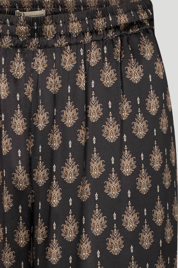 PBO PBOSono silkebukser TROUSERS 992 Black mix