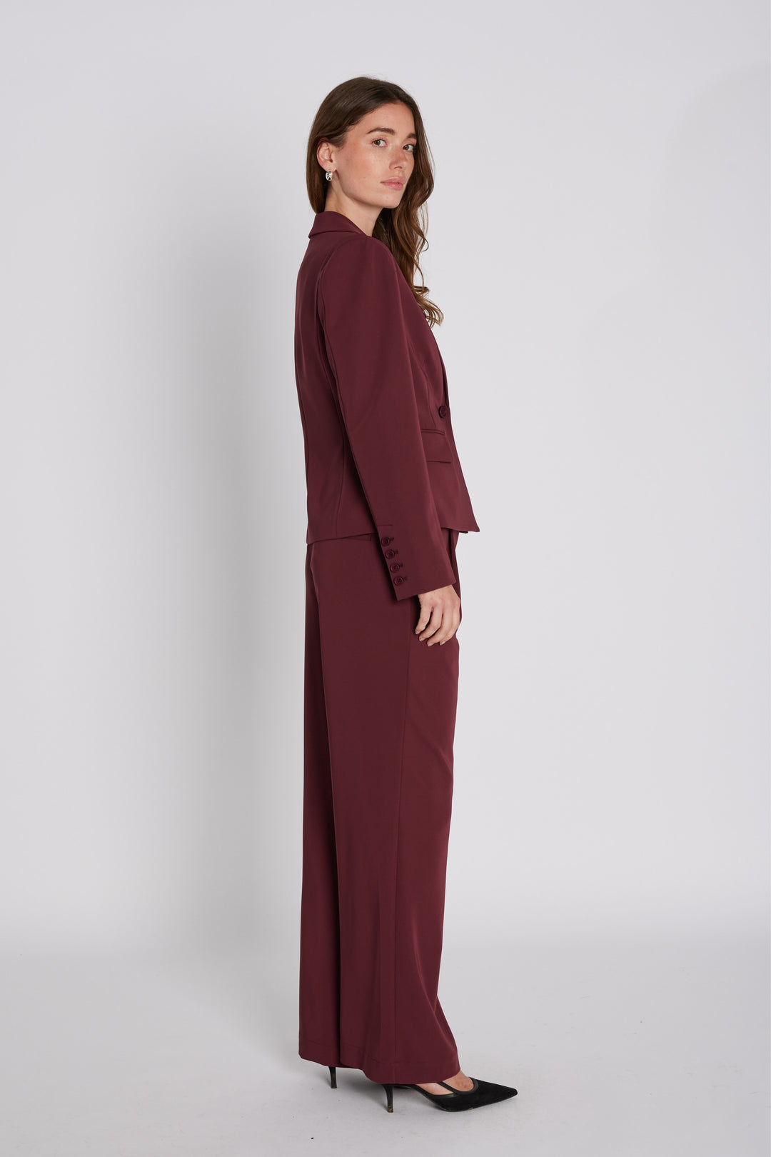 PBO PBOSvea bukser TROUSERS 63 Deep bordeaux