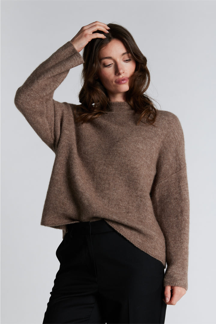 PBO PBOSvera striktrøje KNITWEAR 154 Sandstone
