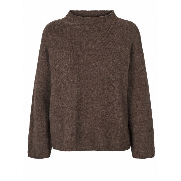PBO PBOSvera striktrøje KNITWEAR 45 Bitter chocolate