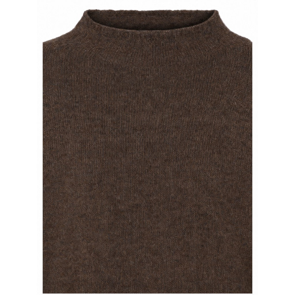 PBO PBOSvera striktrøje KNITWEAR 45 Bitter chocolate