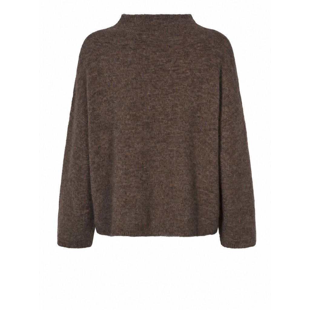 PBO PBOSvera striktrøje KNITWEAR 45 Bitter chocolate