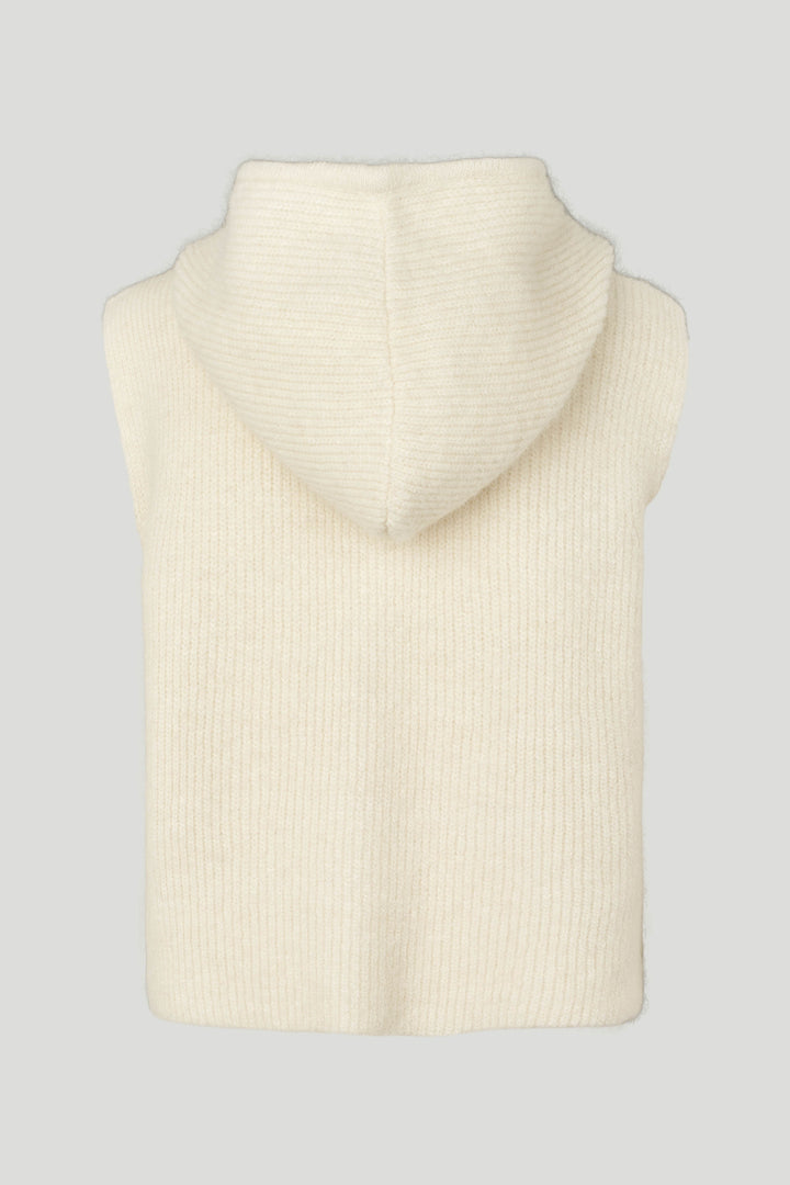 PBO PBOTea strikvest KNITWEAR 03 Ecru