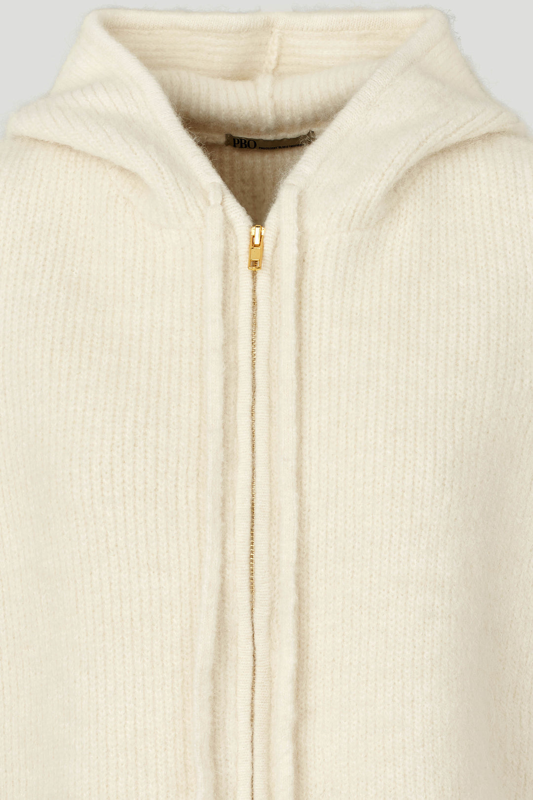 PBO PBOTea strikvest KNITWEAR 03 Ecru