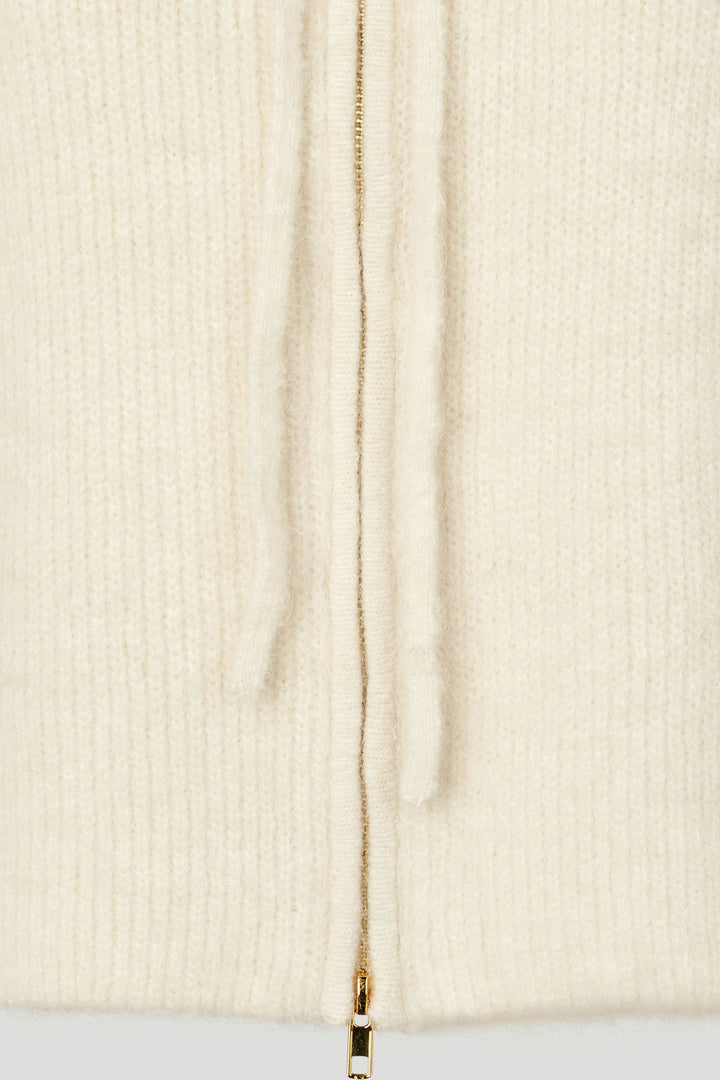 PBO PBOTea strikvest KNITWEAR 03 Ecru