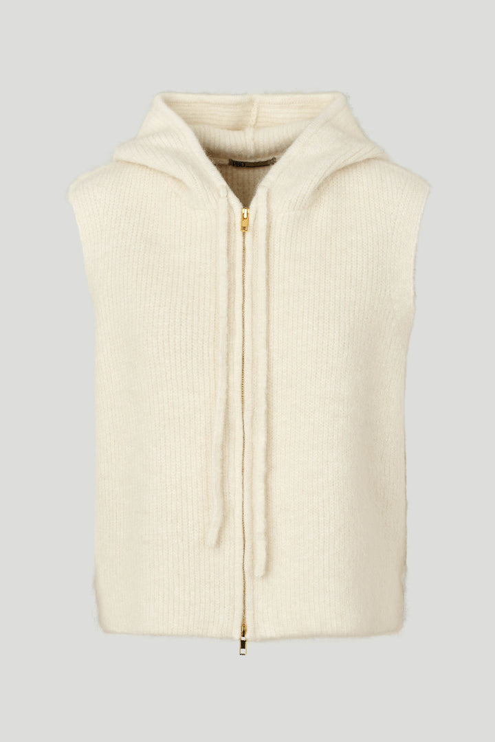 PBO PBOTea strikvest KNITWEAR 03 Ecru