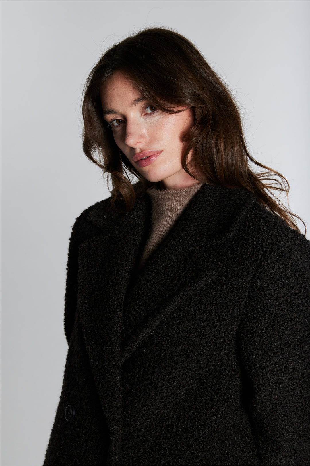 PBO PBOTeddy frakke OUTERWEAR 690 Dark brown