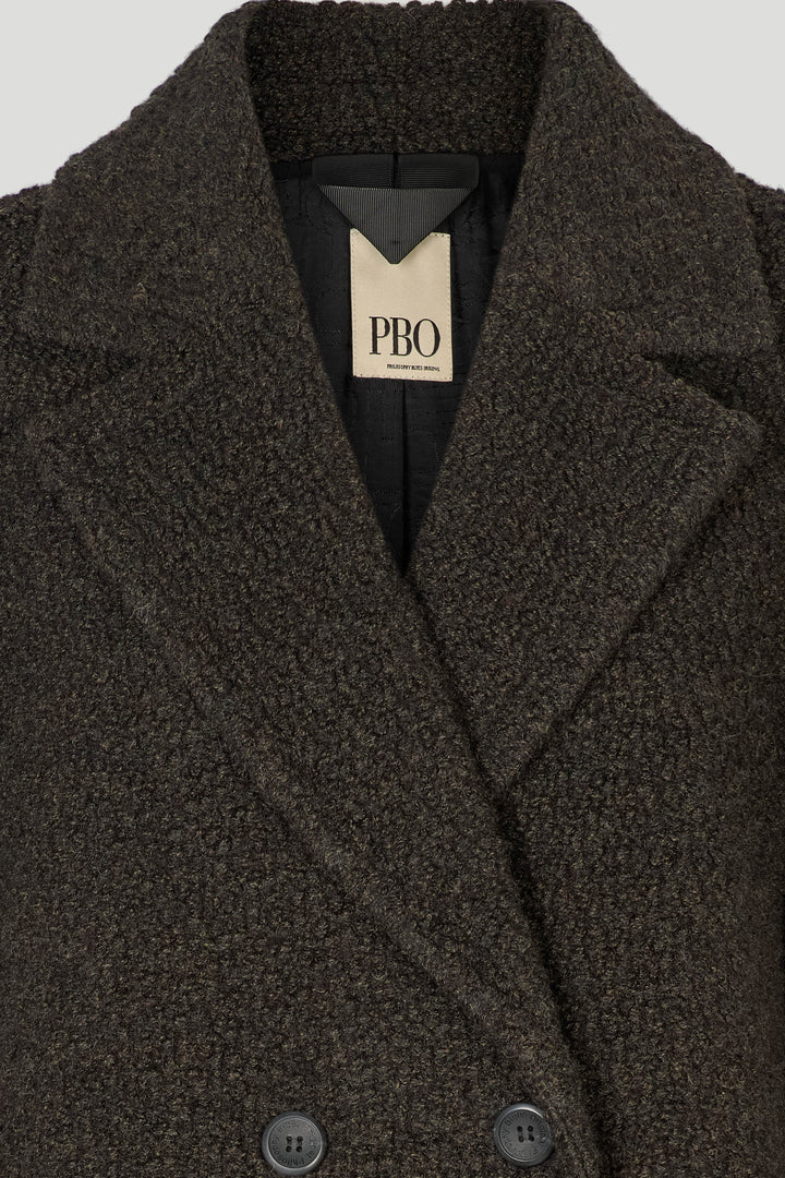 PBO PBOTeddy frakke OUTERWEAR 690 Dark brown