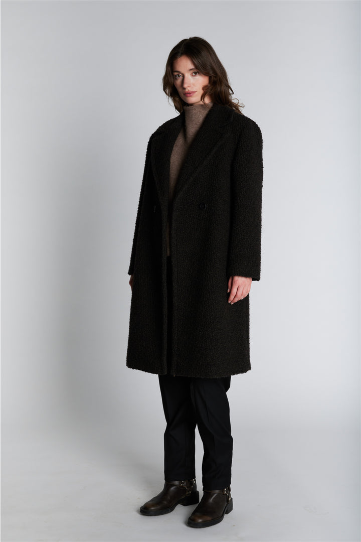 PBO PBOTeddy frakke OUTERWEAR 690 Dark brown