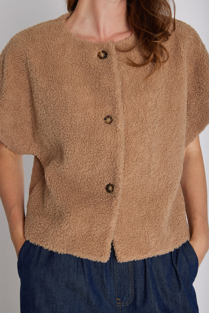 PBO PBOTeddy vest WAISTCOATS 12 Mid brown