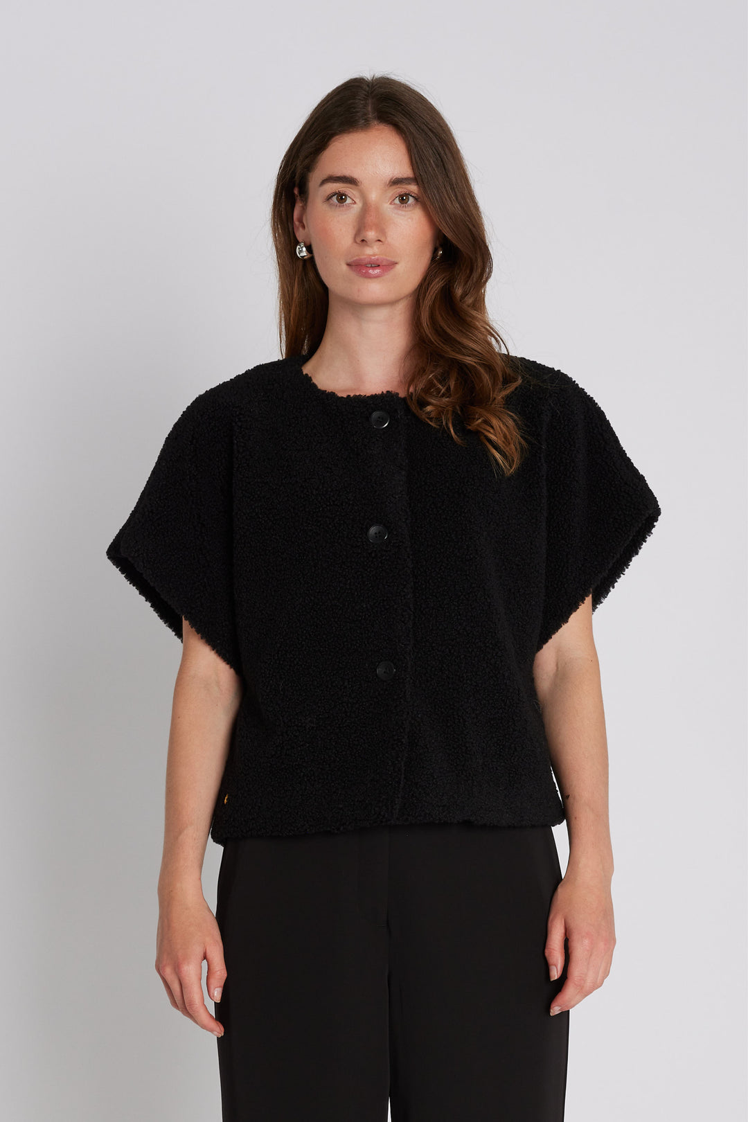 PBO PBOTeddy vest WAISTCOATS Sort