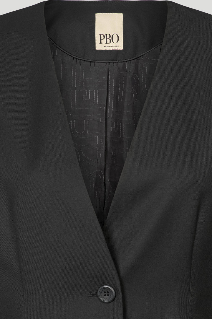 PBO PBOTenesima blazer BLAZERJACKETS Sort