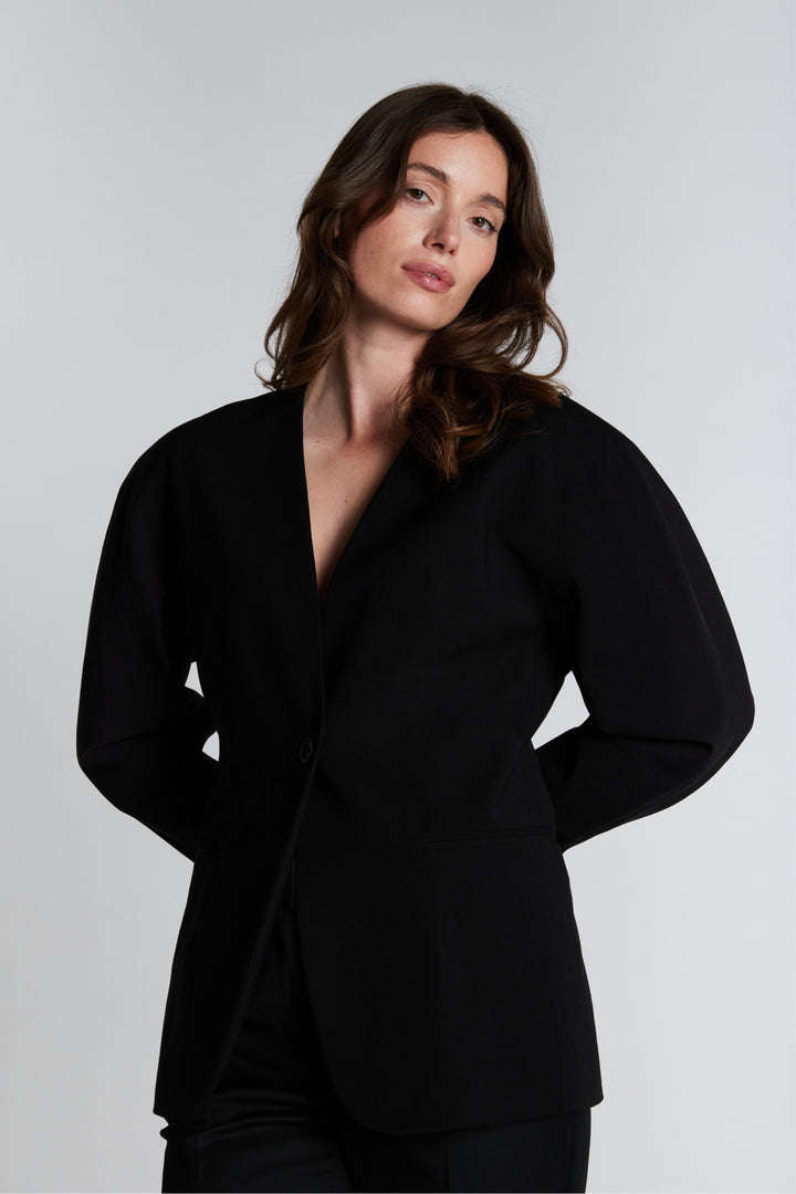 PBO PBOTenesima blazer BLAZERJACKETS Sort