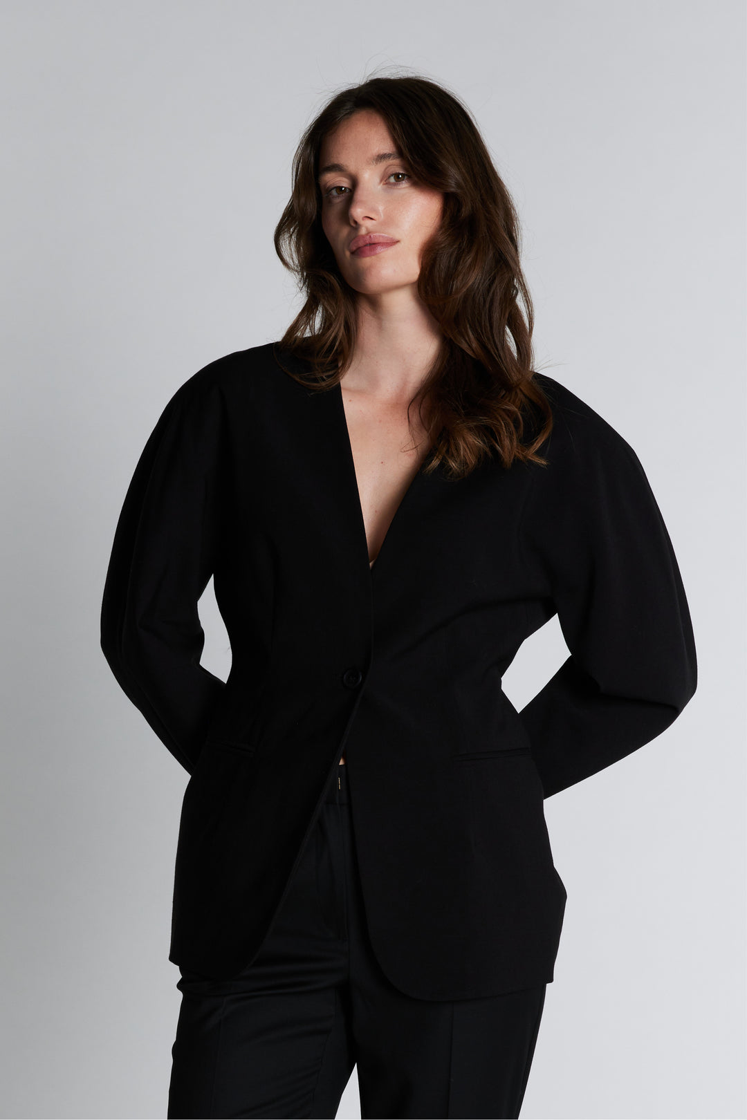 PBO PBOTenesima blazer BLAZERJACKETS Sort