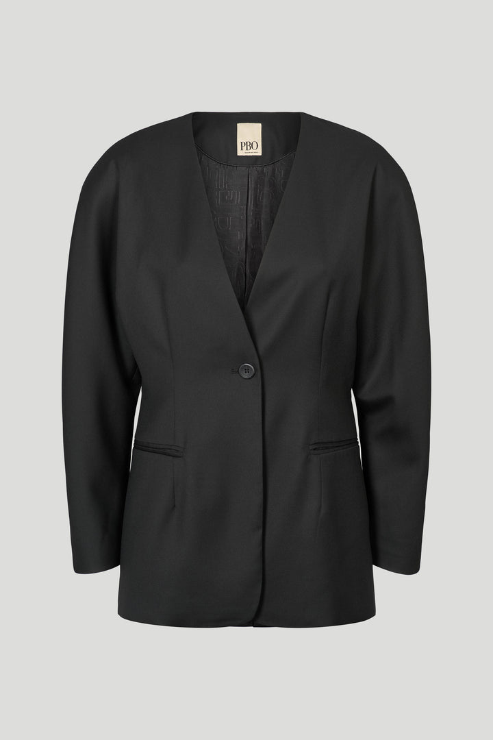 PBO PBOTenesima blazer BLAZERJACKETS Sort