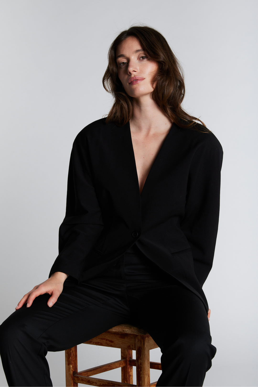 PBO PBOTenesima blazer BLAZERJACKETS Sort