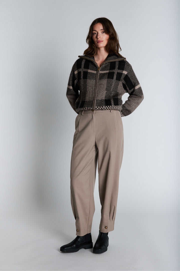 PBO PBOTesso bukser TROUSERS 55 Sand melange