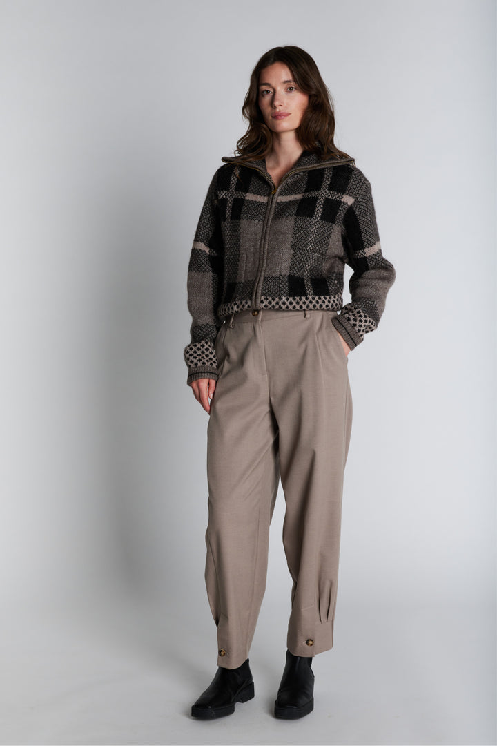 PBO PBOTesso bukser TROUSERS 55 Sand melange