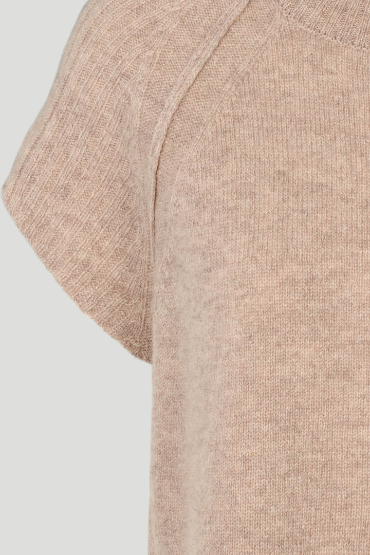 PBO PBOThonha strikvest KNITWEAR 55 Sand melange