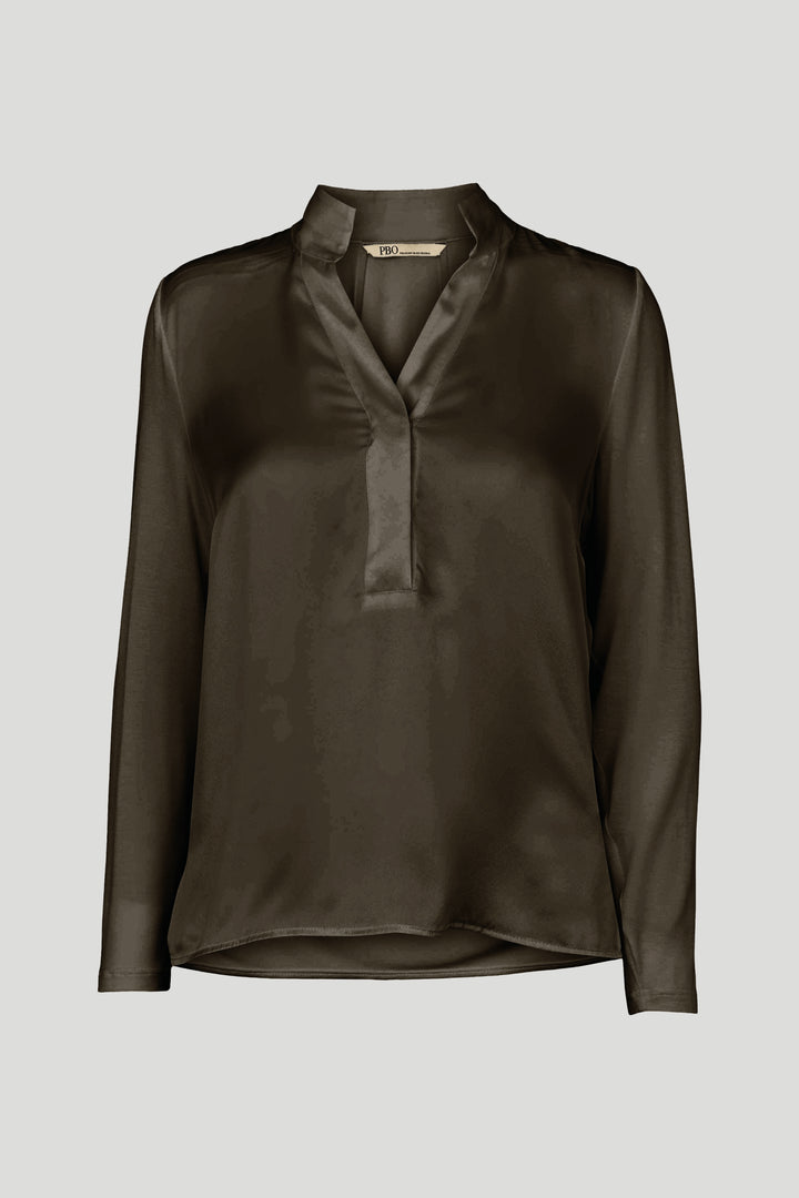 PBO PBOTimbia bluse BLOUSE 567 Brown army